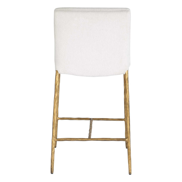 Uttermost Ascend White Counter Stool