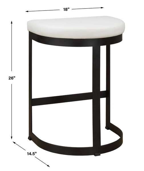 Uttermost Ivanna White Counter Stool