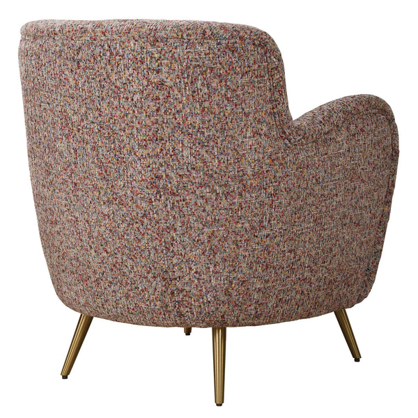 Uttermost Gemstone Confetti Toned Accent Chair