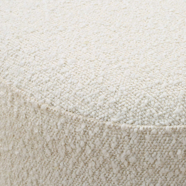 Uttermost Swirls Poplar Ivory Ottoman