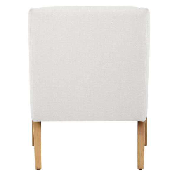 Uttermost Evolve White Fabric Accent Chair