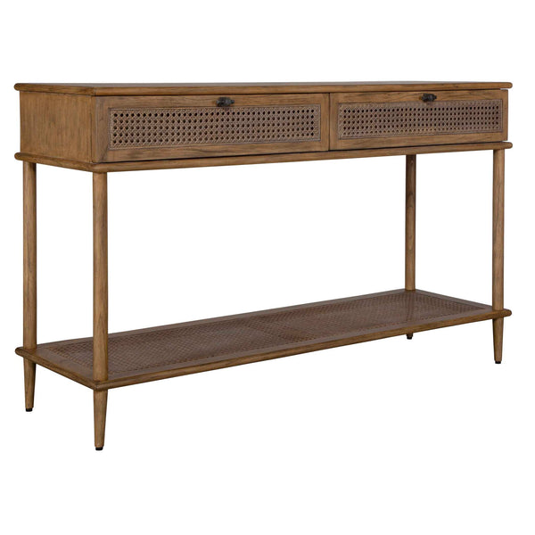 Uttermost Coast Rattan Console Table