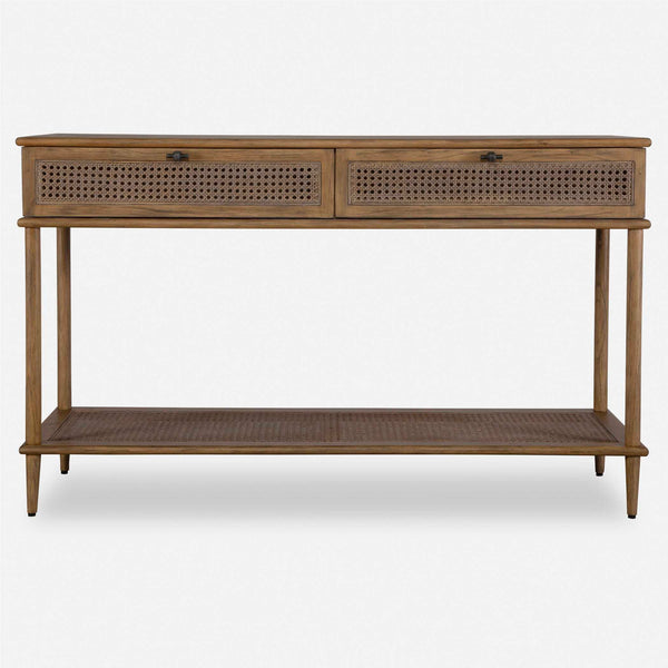 Uttermost Coast Rattan Console Table