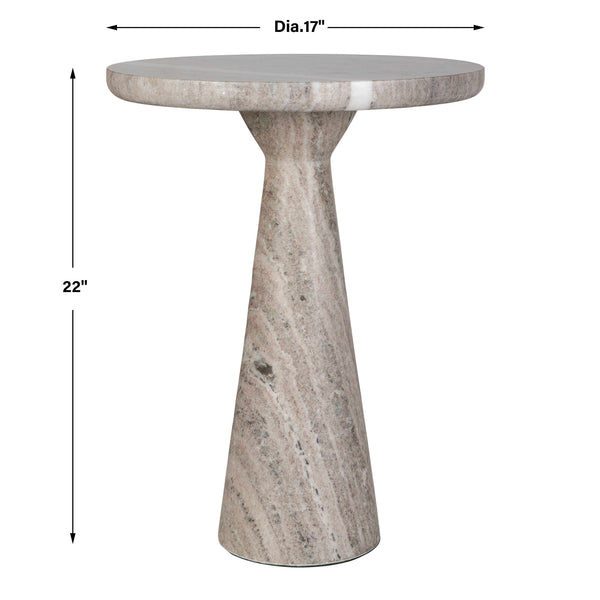 Uttermost Stour Marble Accent Table