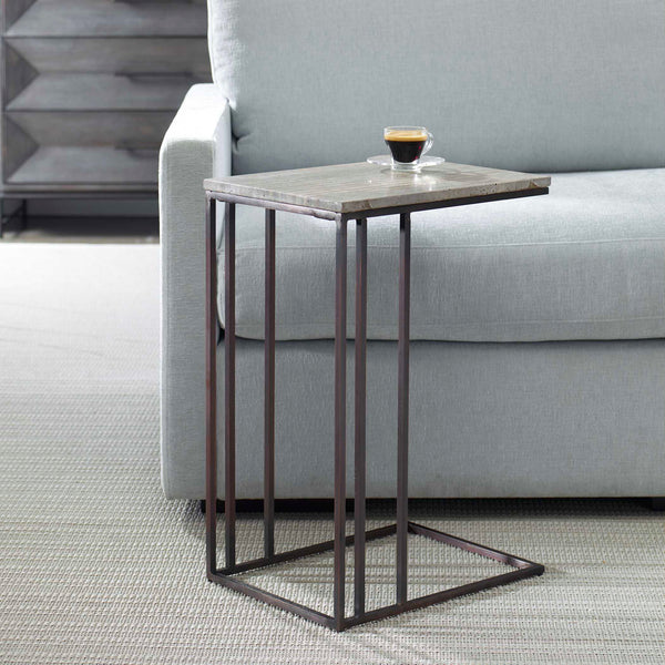 Uttermost Theodore Travertine Accent Table