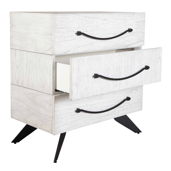 Uttermost Vivi 3 Drawer White Chest
