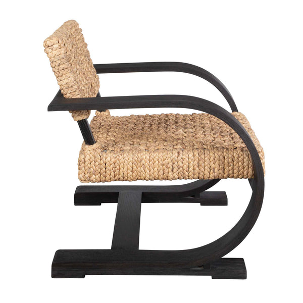 Uttermost Rehema Black Accent Chair