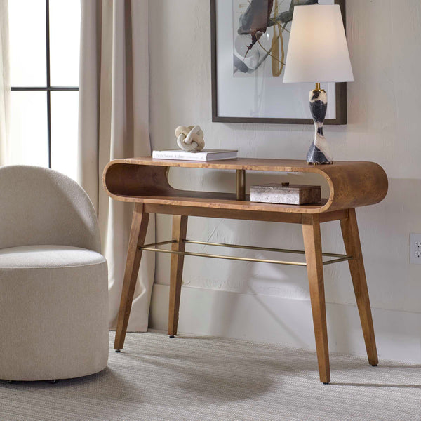 Uttermost Ledger Mid-Century Console Table