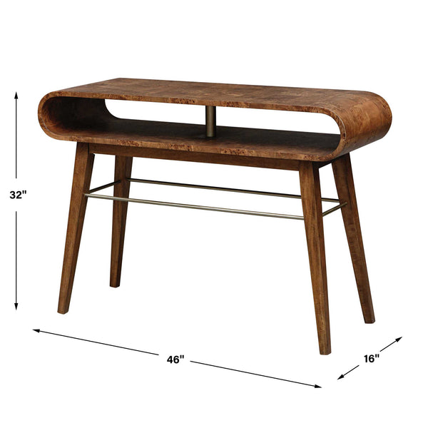 Uttermost Ledger Mid-Century Console Table