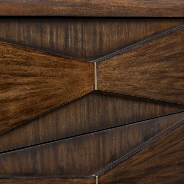 Uttermost Bowtie 3 Drawer Mid-Century Chest