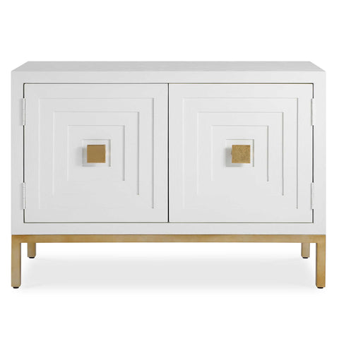 Uttermost Aiken White 2 Door Cabinet