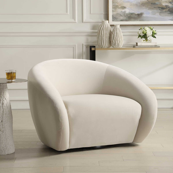 Uttermost DeSoto Cream Swivel Chair