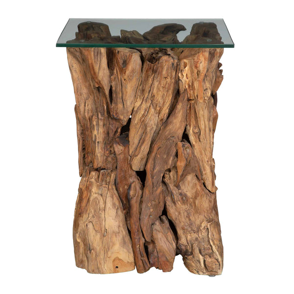 Uttermost Rozel Teak Wood End Table