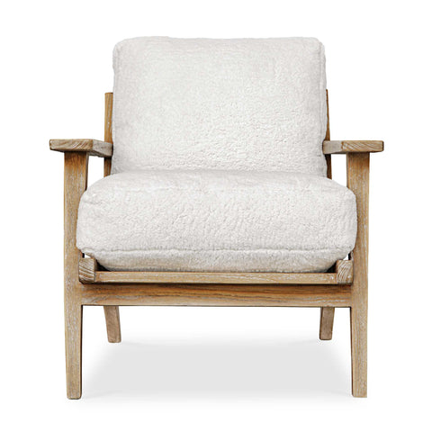 Uttermost Laid Back Sheepskin Accent Chair