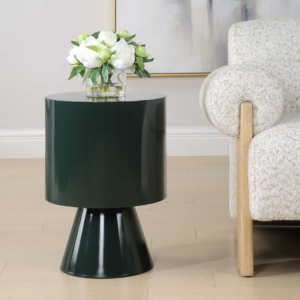 Uttermost Denison Dark Green Accent Table