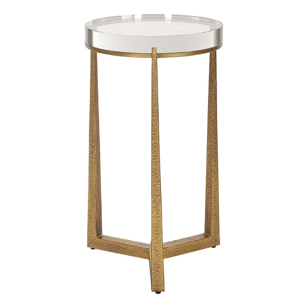 Uttermost Midas Antique Gold Accent Table