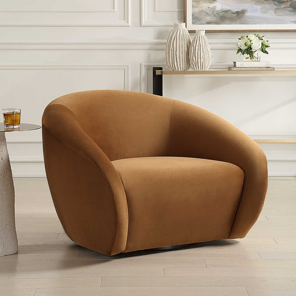 Uttermost DeSoto Hazelnut Swivel Chair
