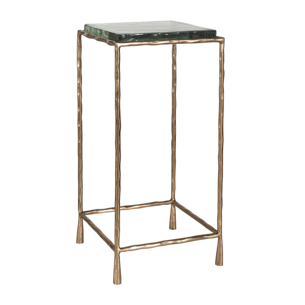 Uttermost Ovard Antiqued Gold Accent Table