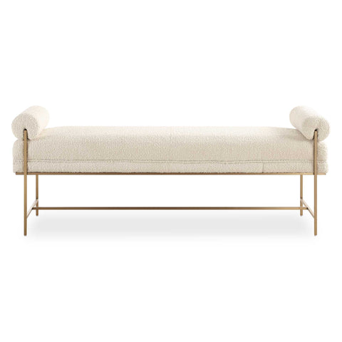Uttermost Bolster Pearl White Bench