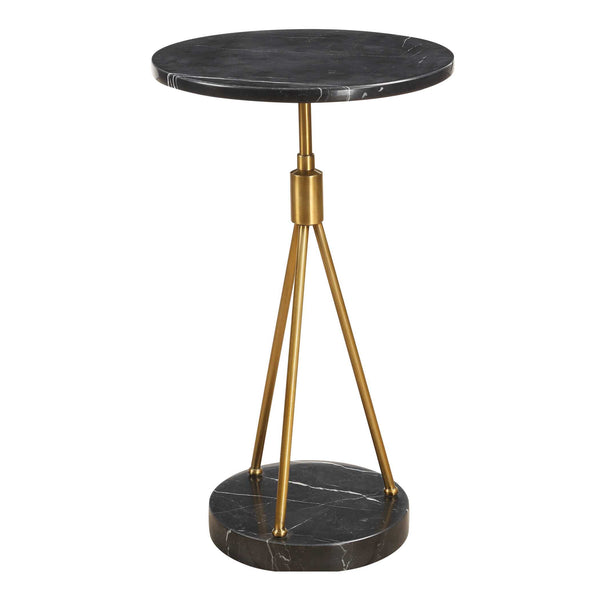 Uttermost Rosston Black Marble Accent Table