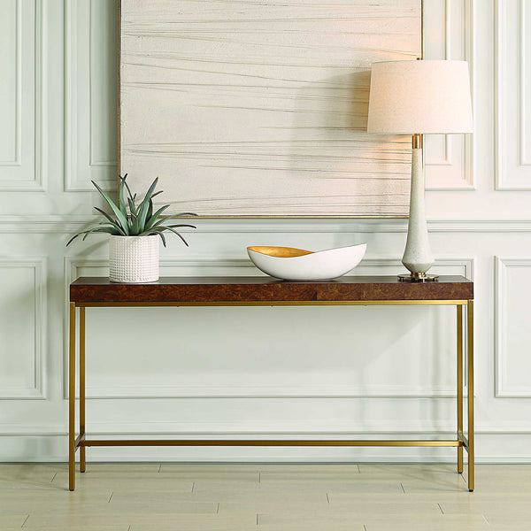 Uttermost Moran Burl Console Table