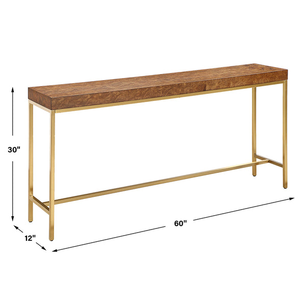 Uttermost Moran Burl Console Table