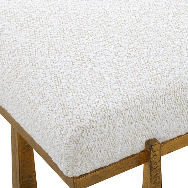 Uttermost Midas Antique Gold Bench