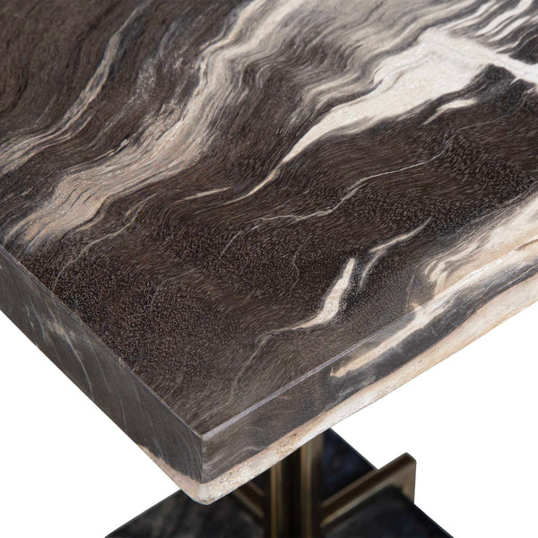 Uttermost Rowman Petrified Wood Accent Table