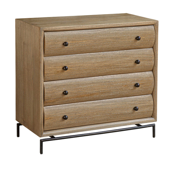 Uttermost Millard Curved 4 Drawer Chest