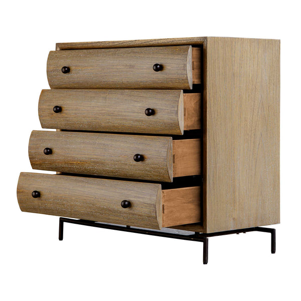 Uttermost Millard Curved 4 Drawer Chest