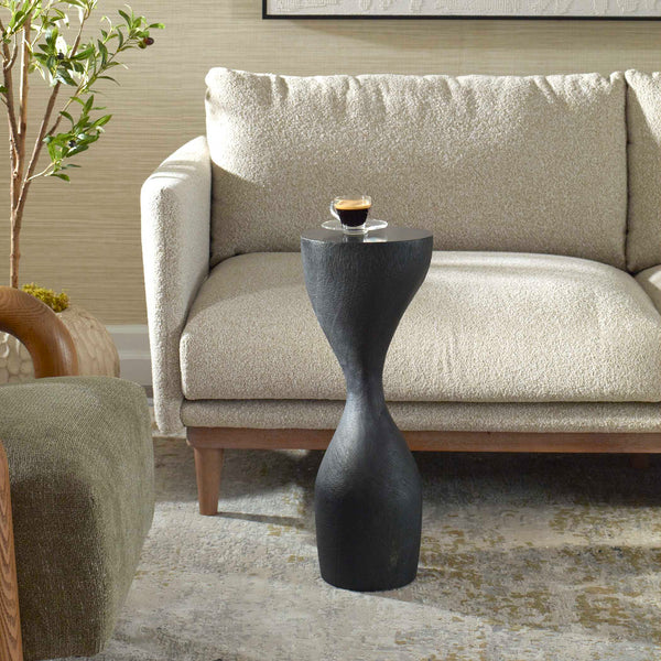 Uttermost Mattison Black Drink Table