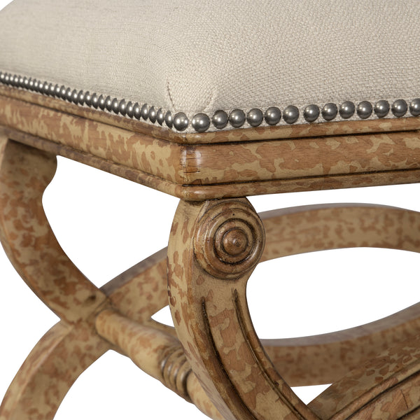 Uttermost Karline Natural Linen Bench