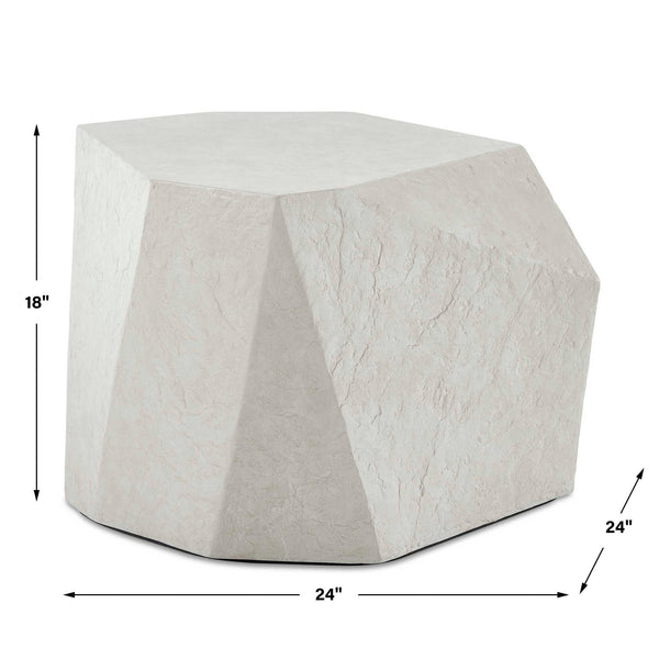 Uttermost Parra Limestone Outdoor Side Table