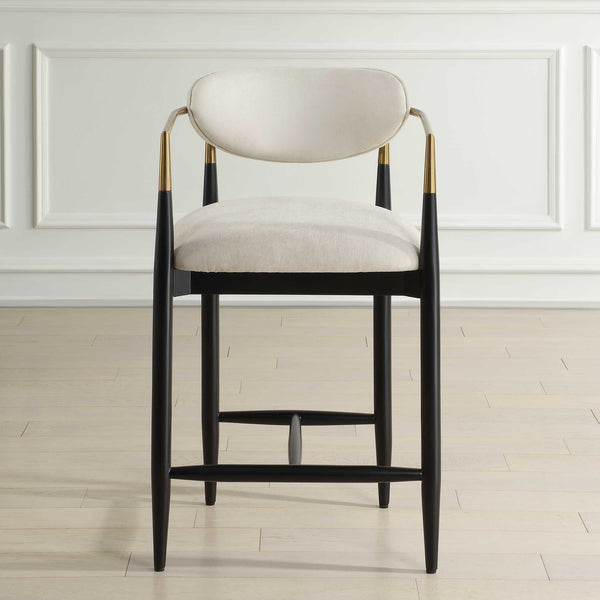 Uttermost Moxie White Counter Stool