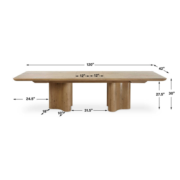Uttermost Cecelia Oak Dining Table