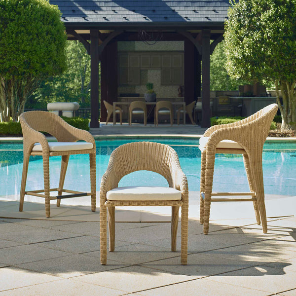 Uttermost Kavali Outdoor Wicker Barstool