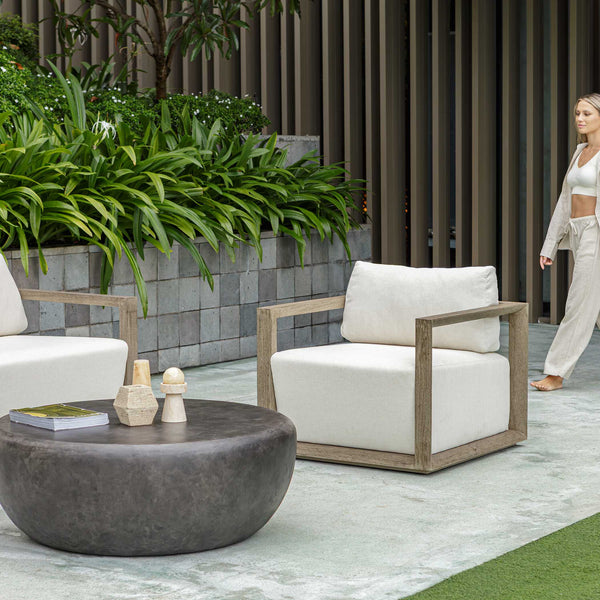 Uttermost Remsen Outdoor Gray Lounge Chair