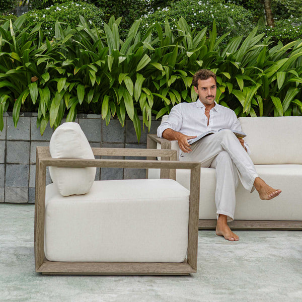 Uttermost Remsen Outdoor Gray Lounge Chair