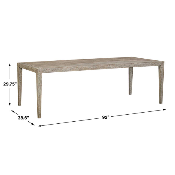 Uttermost Kirkham Wooden Outdoor Dining Table