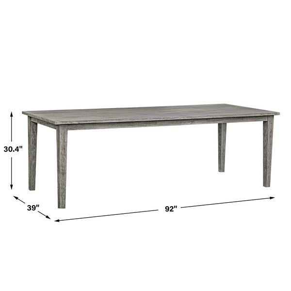 Uttermost Forsyth Dark Gray Outdoor Dining Table