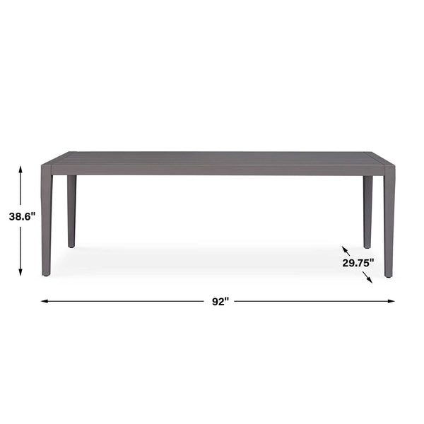 Uttermost Polanco Outdoor Aluminum Dining Table