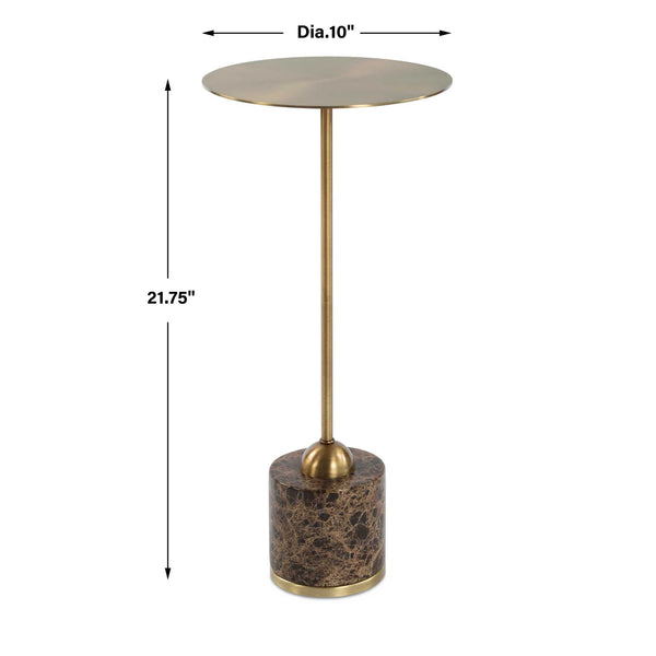 Uttermost Verlin Brass Drink Table