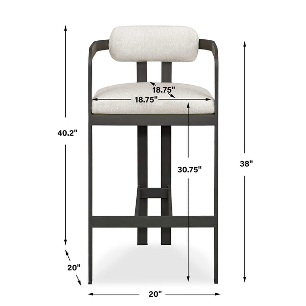 Uttermost Kalmar Outdoor Bar Stool