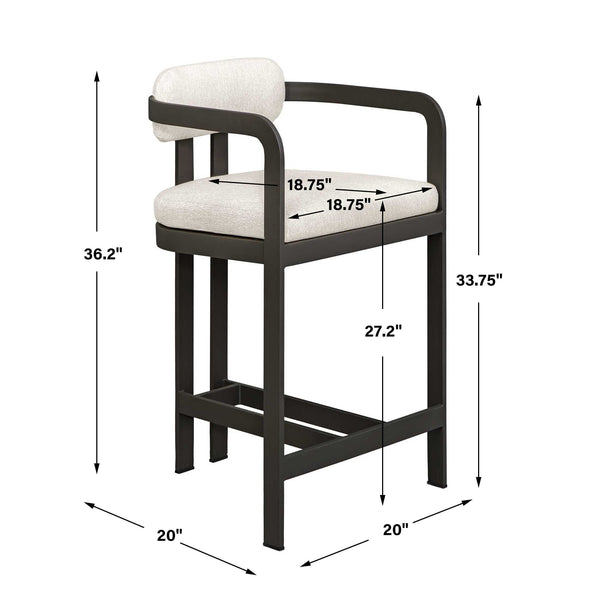 Uttermost Kalmar Outdoor Counter Stool