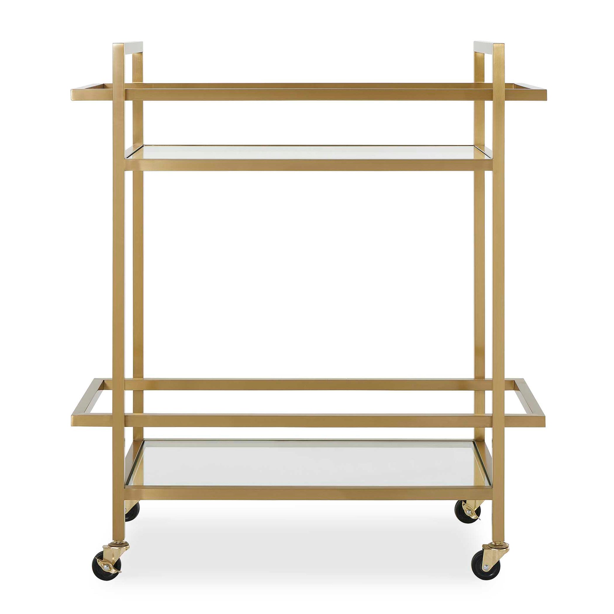 Uttermost Erena Brass Bar Cart