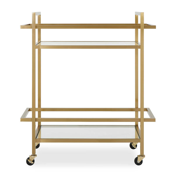 Uttermost Erena Brass Bar Cart
