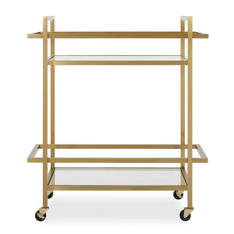 Uttermost Erena Brass Bar Cart