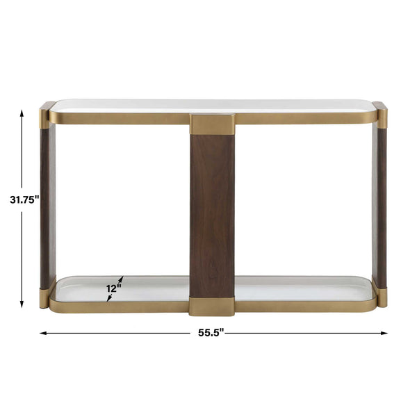 Uttermost Ryles Glass Console Table