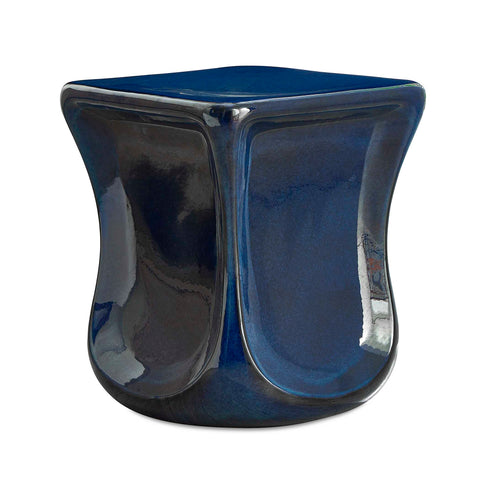 Uttermost Kaz Deep Blue Garden Stool