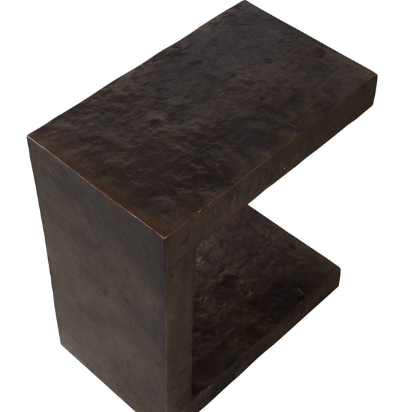 Uttermost Obra Bronze Outdoor Side Table